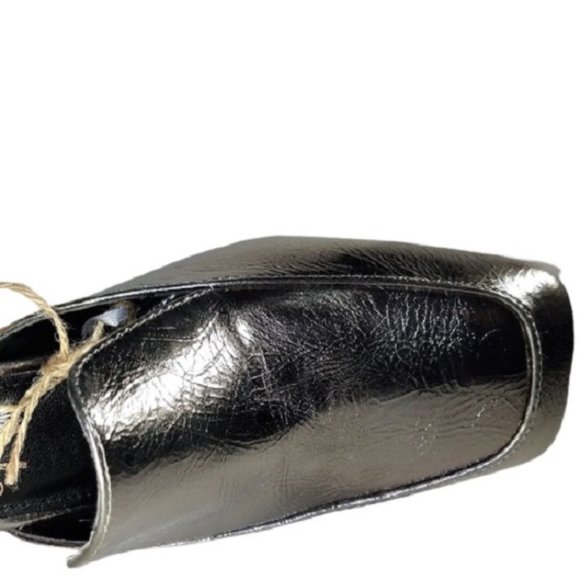 Seven 7 Women's Meghan Metallic Pewter Mule Slide Shoes Size 8 Medium New in Box - Picture 7 of 10